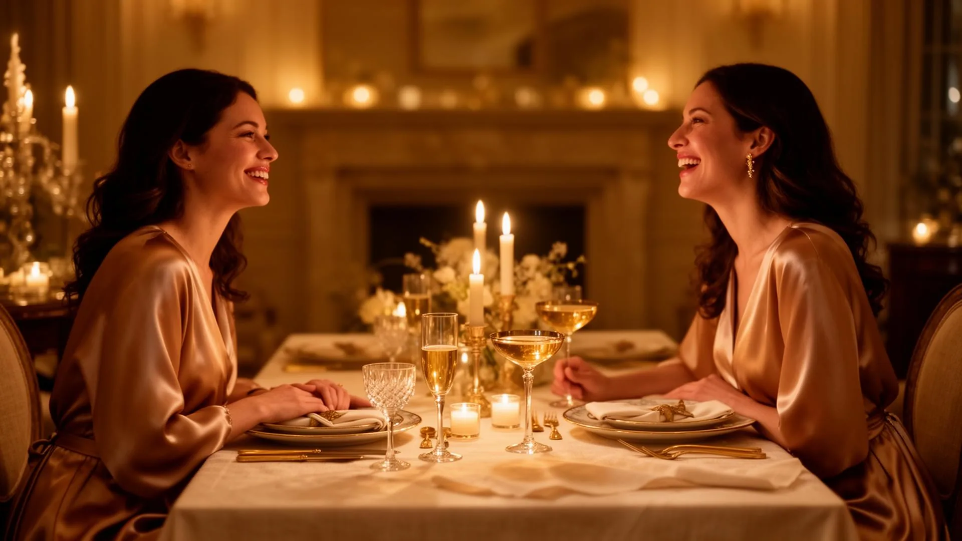 A private intimate candlelit dinner